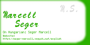 marcell seger business card